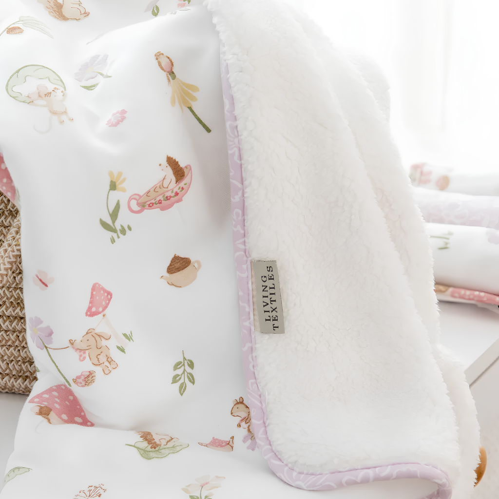 Living Textiles Sherpa Blanket - Whimsical Wonderland