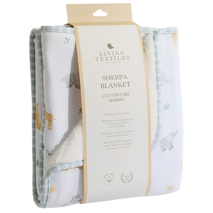 Living Textiles Sherpa Blanket - Roam And Roar