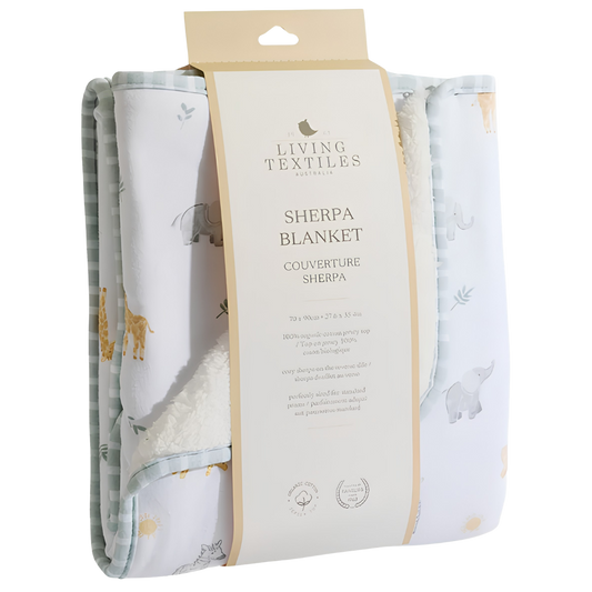 Living Textiles Sherpa Blanket - Roam And Roar
