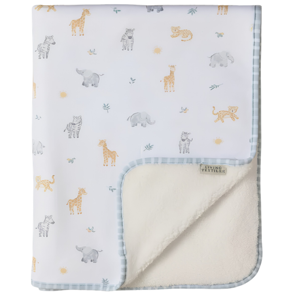 Living Textiles Sherpa Blanket - Roam And Roar