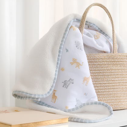 Living Textiles Sherpa Blanket - Roam And Roar