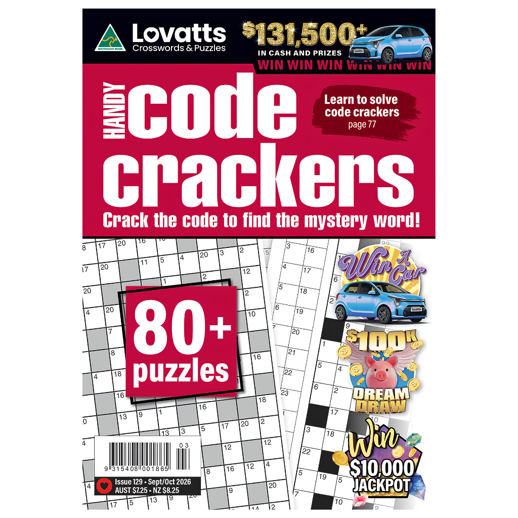 Lovatts Handy Code Crackers – Issue #129 Sep/Oct 2026