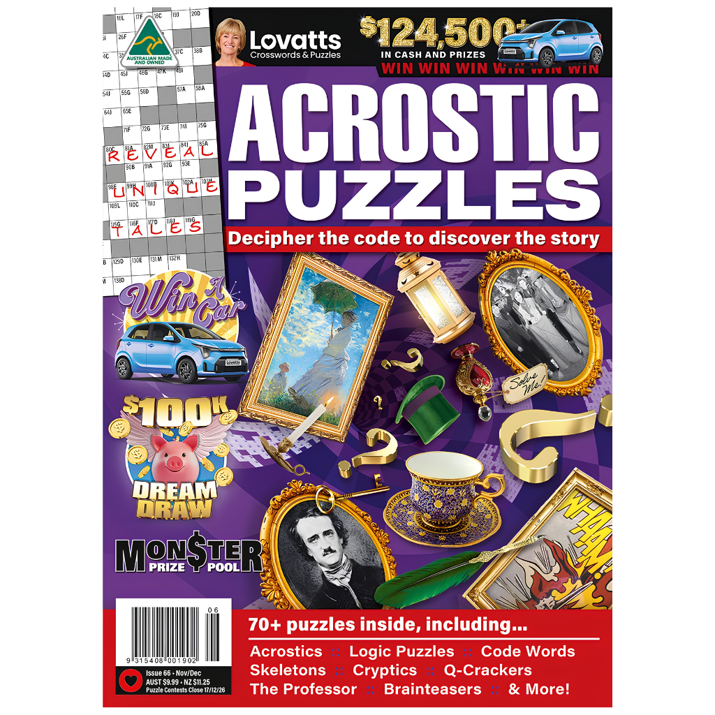 Lovatts Acrostic Puzzles – Issue #66 