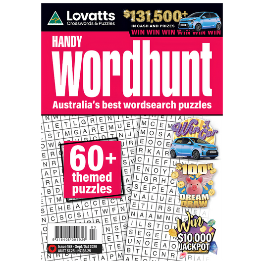 Lovatts Handy Wordhunt – Issue #158 Sep/Oct 2026