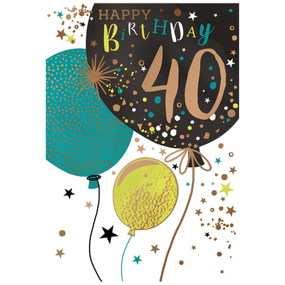 40th Birthday Balloons
