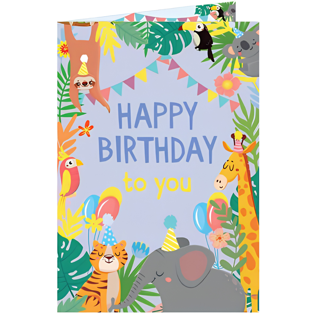 Jungle Animals Happy Birthday To You