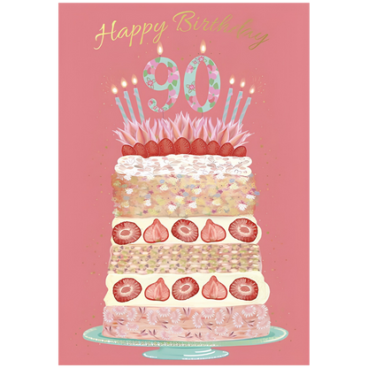 90th Birthday Cake