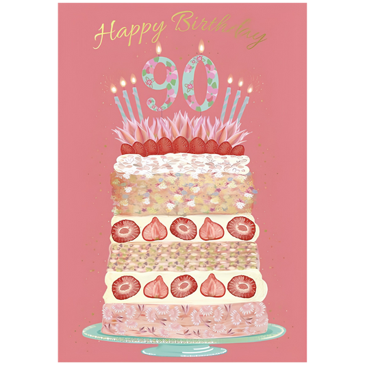 90th Birthday Cake