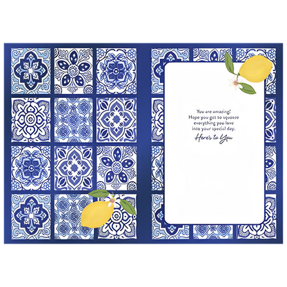 Happy Birthday to You, Amalfi Blue
