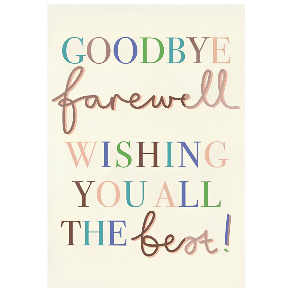 Goodbye, Farewell