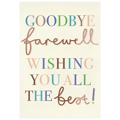 Goodbye, Farewell