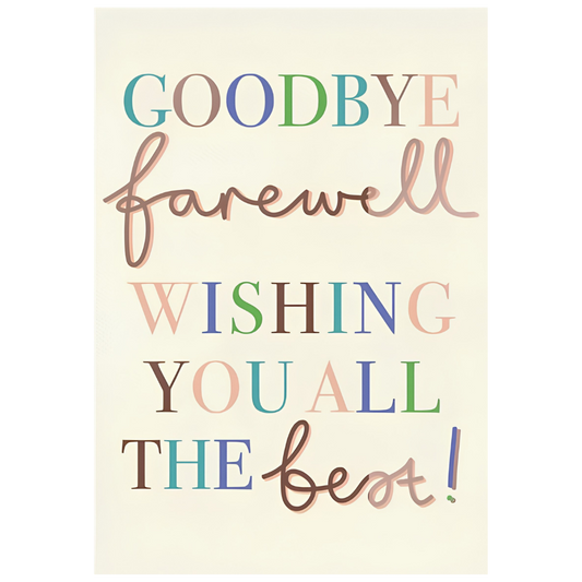 Goodbye, Farewell