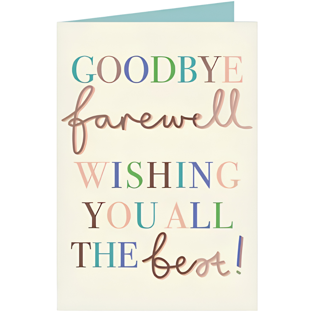 Goodbye, Farewell