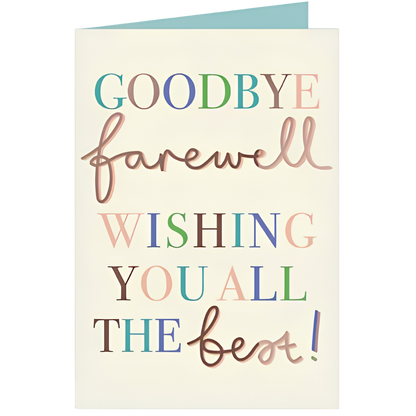 Goodbye, Farewell