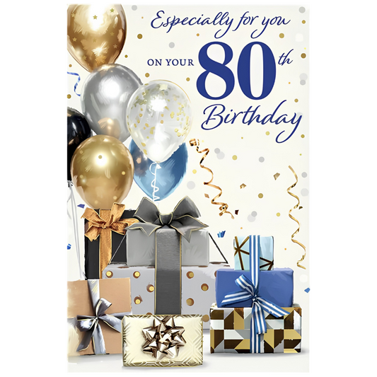 80th Present Stacks and Balloons