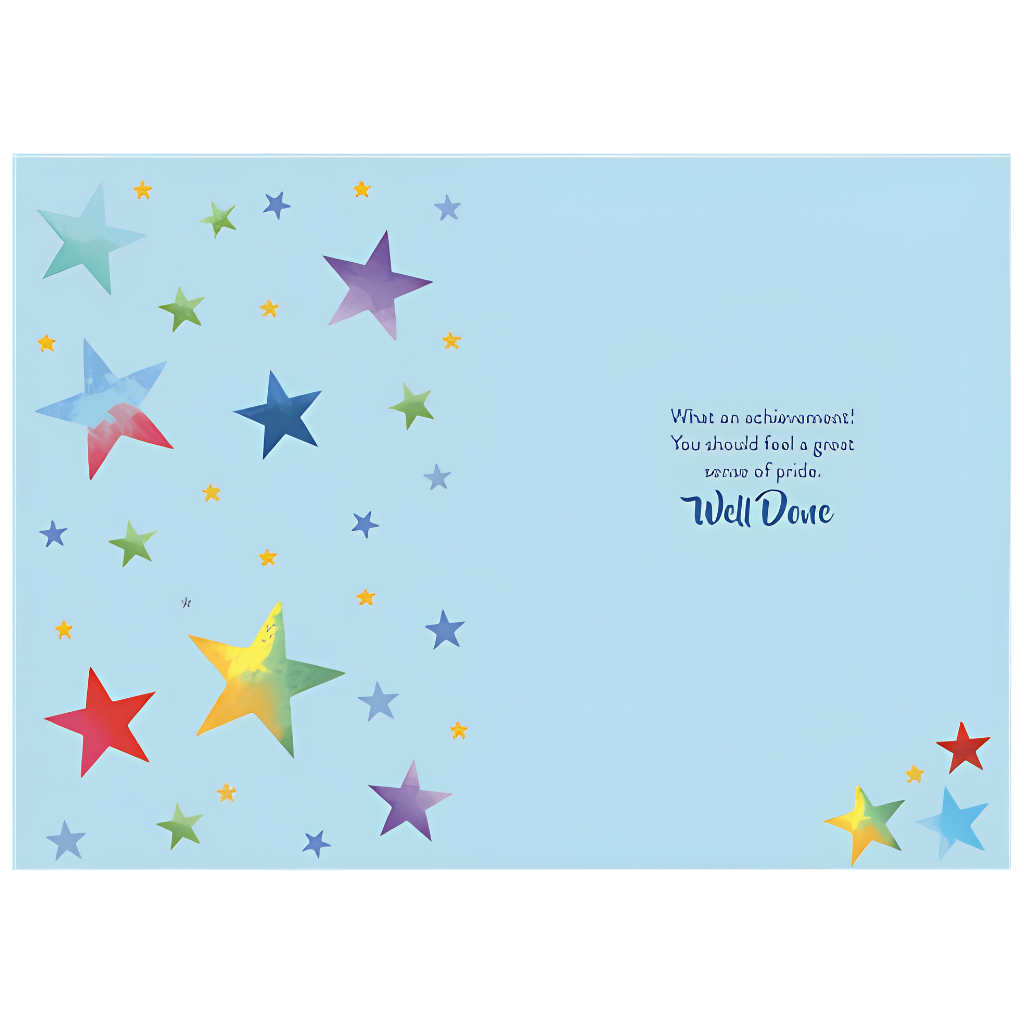 Graduation Coloured Stars