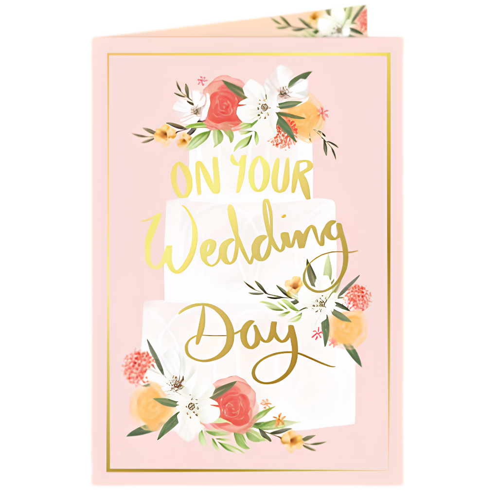 Wedding Cake with Flowers