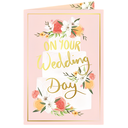 Wedding Cake with Flowers