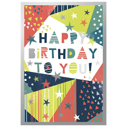 Happy Birthday Shapes and Stars