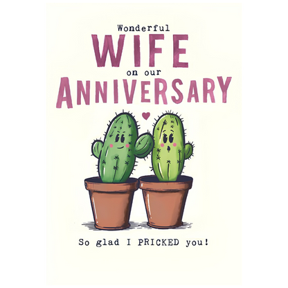 Anniversary Wife Glad I Pricked You