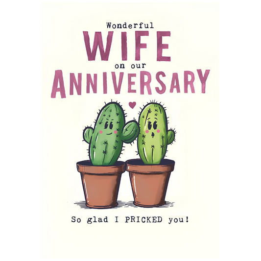 Anniversary Wife Glad I Pricked You