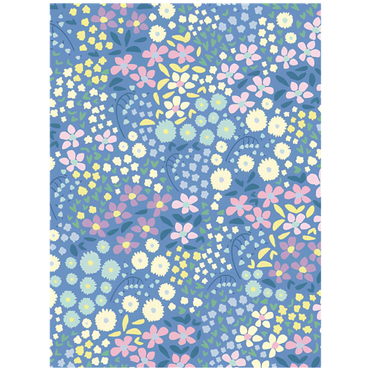 Folded Wrap - Blue Floral