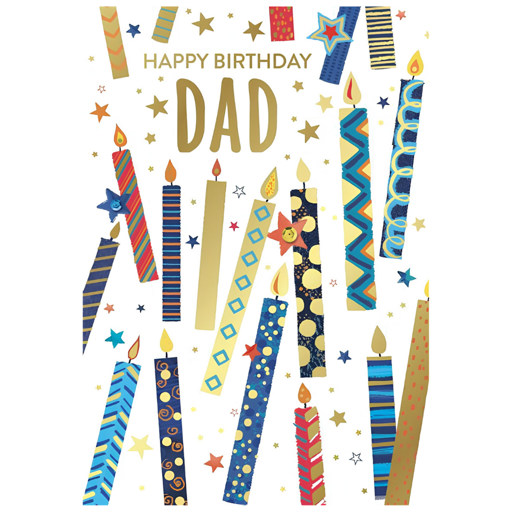 Happy Birthday Dad with Candles