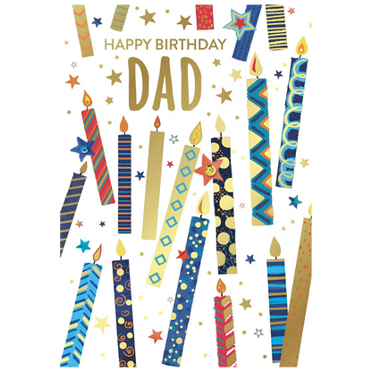 Happy Birthday Dad with Candles