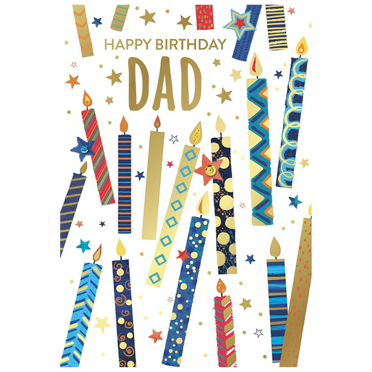 Happy Birthday Dad with Candles