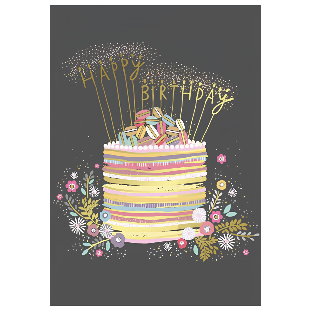 Macaron Cake with Sparklers