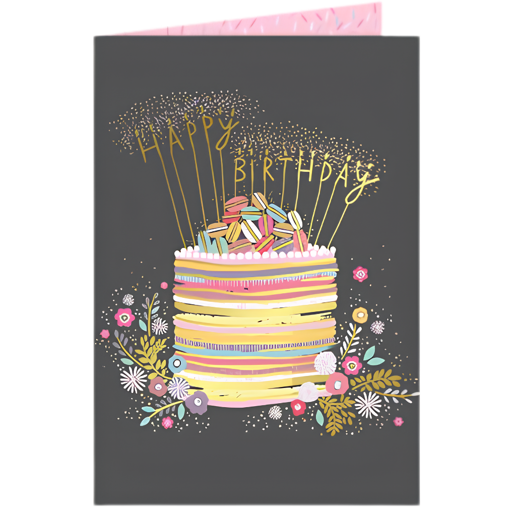 Macaron Cake with Sparklers