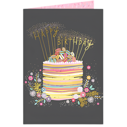 Macaron Cake with Sparklers
