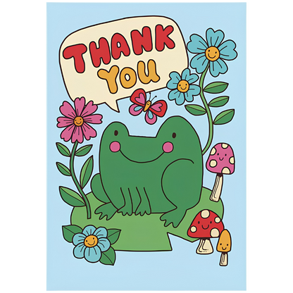 Thank You, Frog on Lily Pad