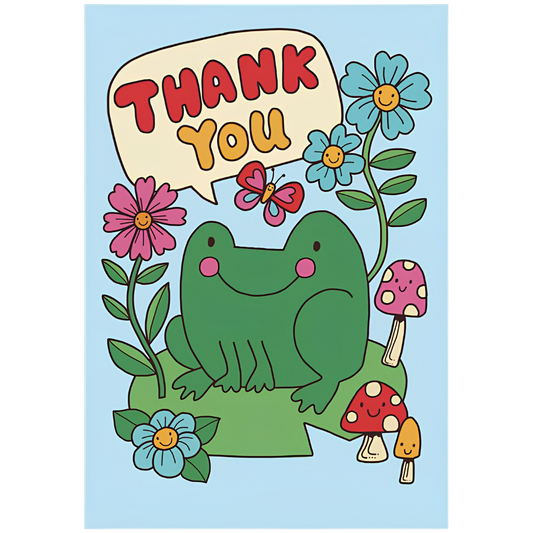 Thank You, Frog on Lily Pad