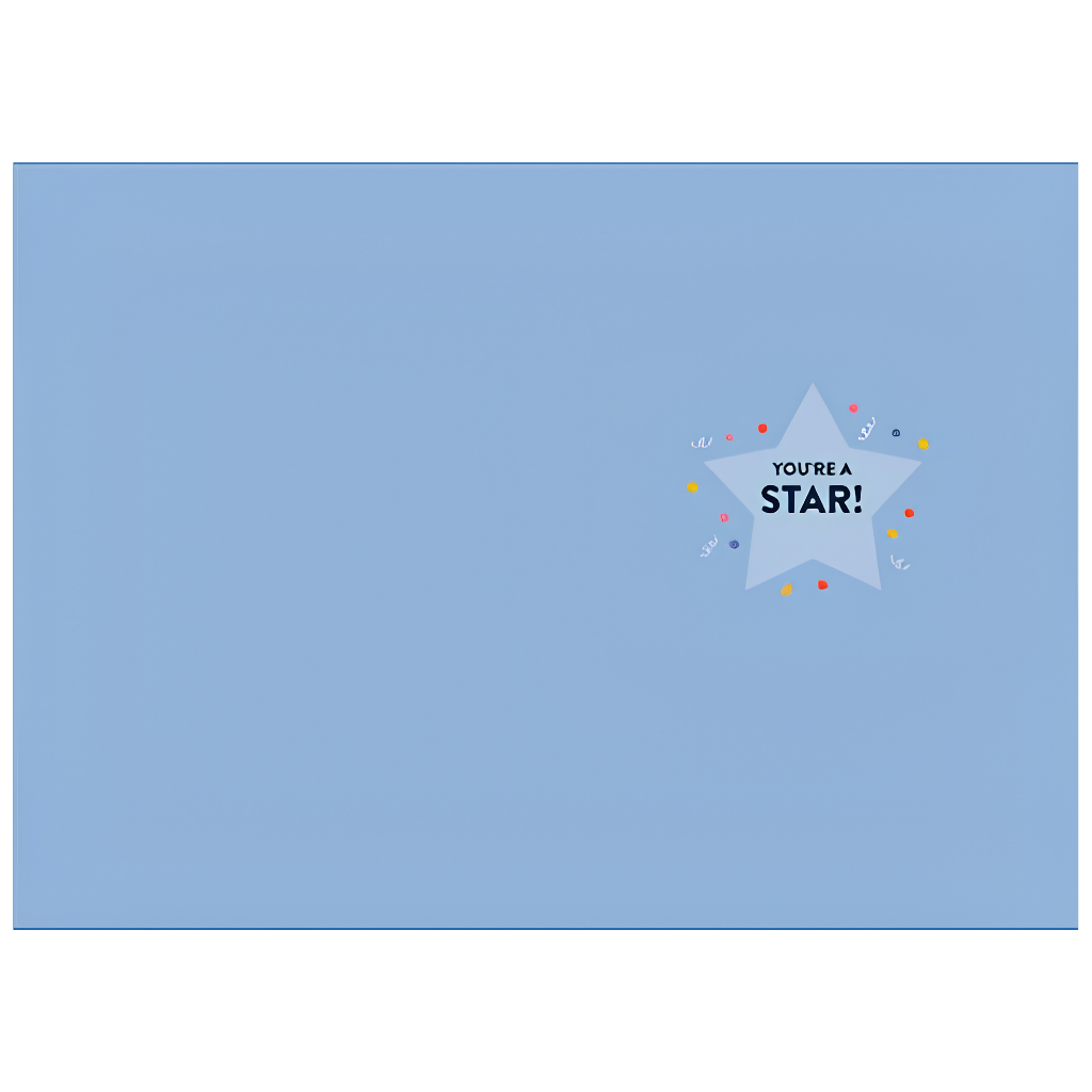 Congratulations Shooting Star & Confetti