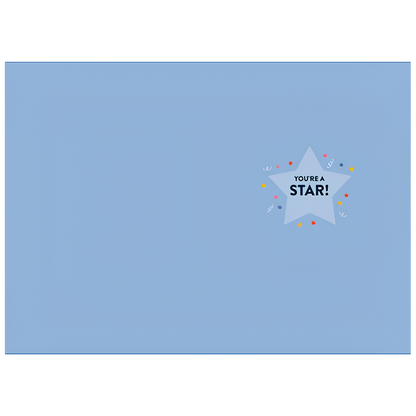 Congratulations Shooting Star & Confetti
