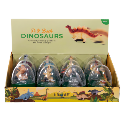 Dinosaur Pull-Backs  (12 Asst)