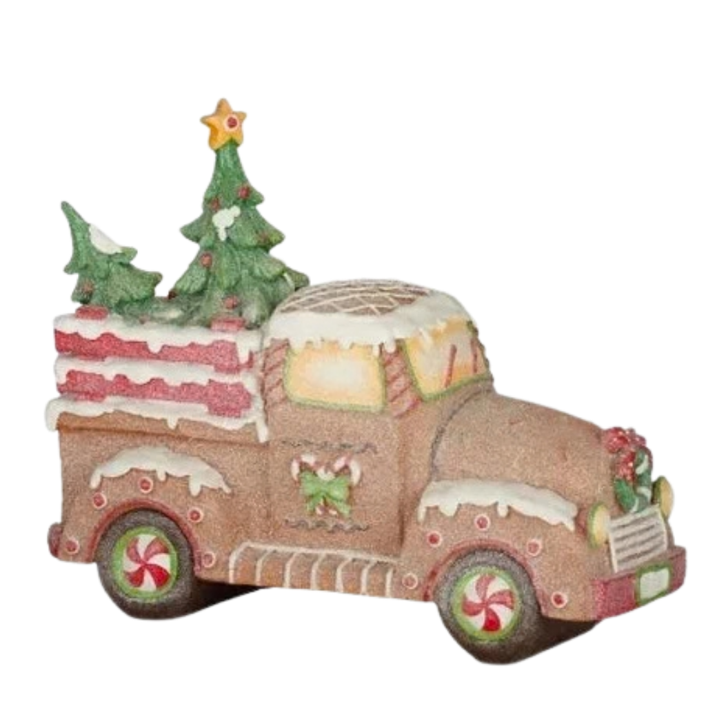 Gingerbread Christmas Truck Decoration