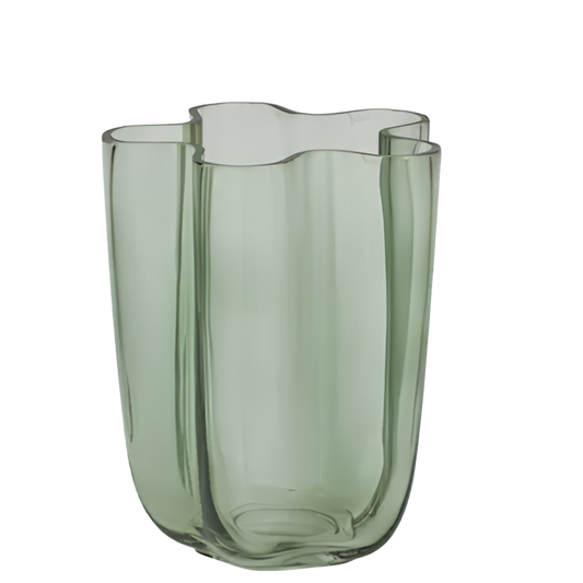 Miranda Glass Vase 15x20cm Mint