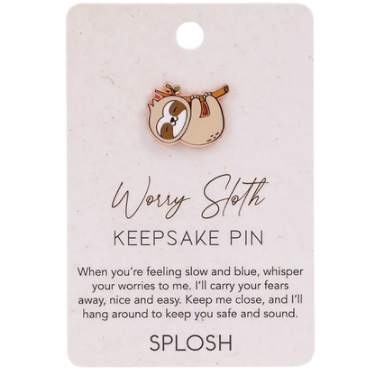 Keepsake Pin - Worry Sloth
