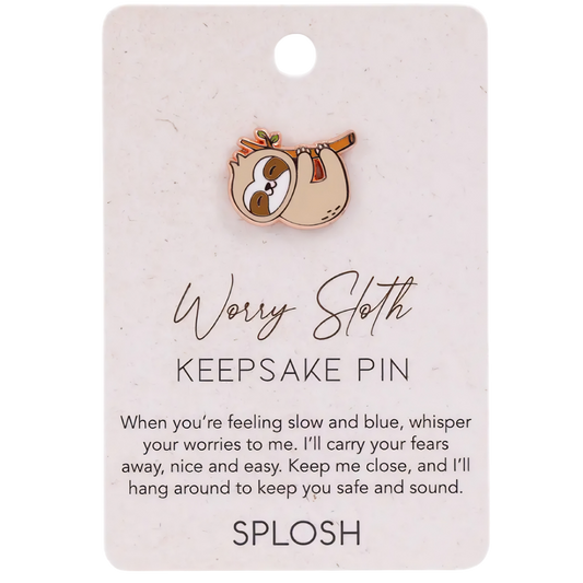 Keepsake Pin - Worry Sloth