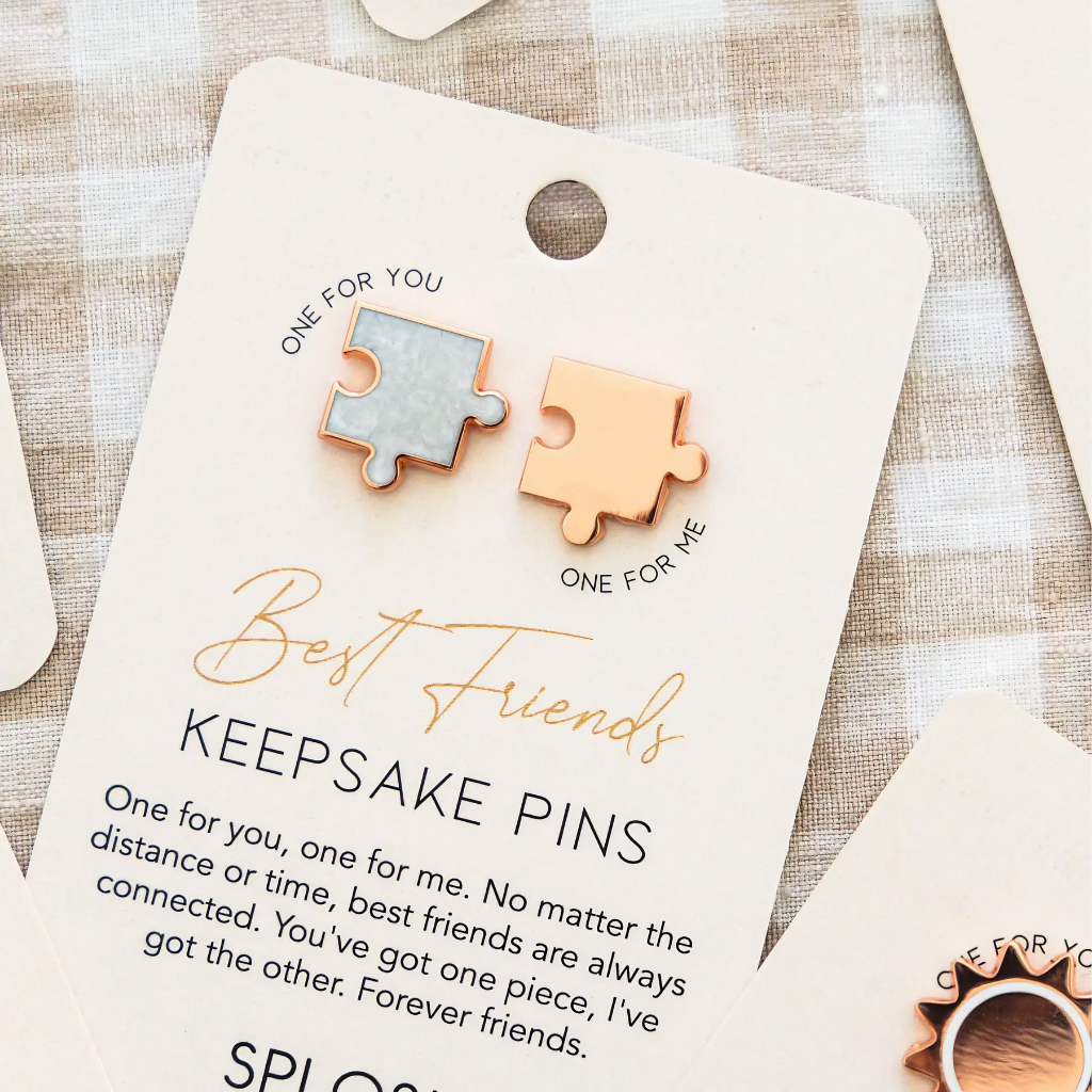 Keepsake Pins - Forever Connected Best Friends