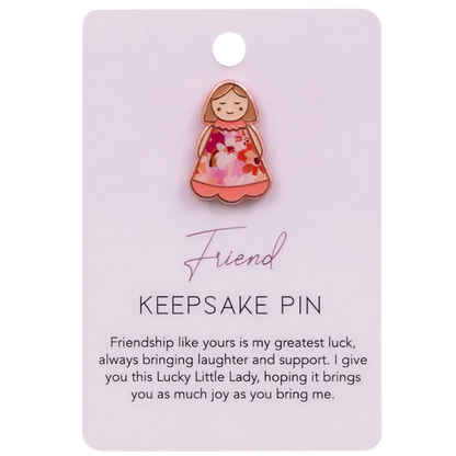 Lucky Little Ladies Friend Keepsake Pin