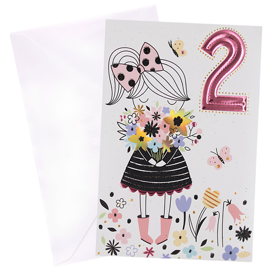 Beautiful Girl Turning Two