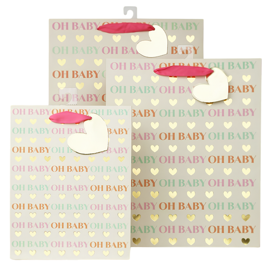 Gift Bag - Oh Baby (Lg) [Sz:Large]