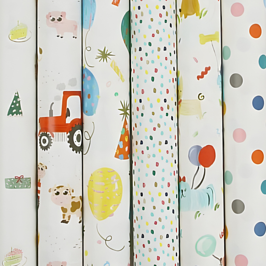 Roll Wrap - Celebration Assorted (5m) [Des.:Female Party]