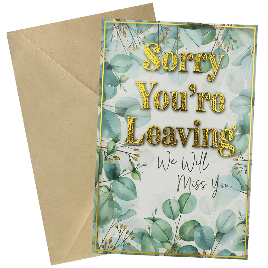 Jumbo Card Sorry You're Leaving