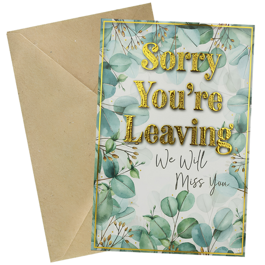 Jumbo Card Sorry You're Leaving