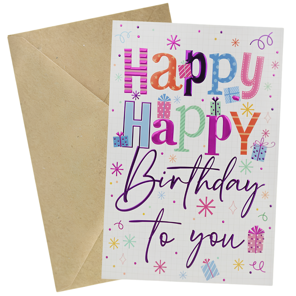 Jumbo Card Happy Birthday to You