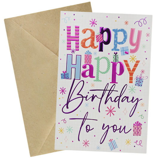 Jumbo Card Happy Birthday to You